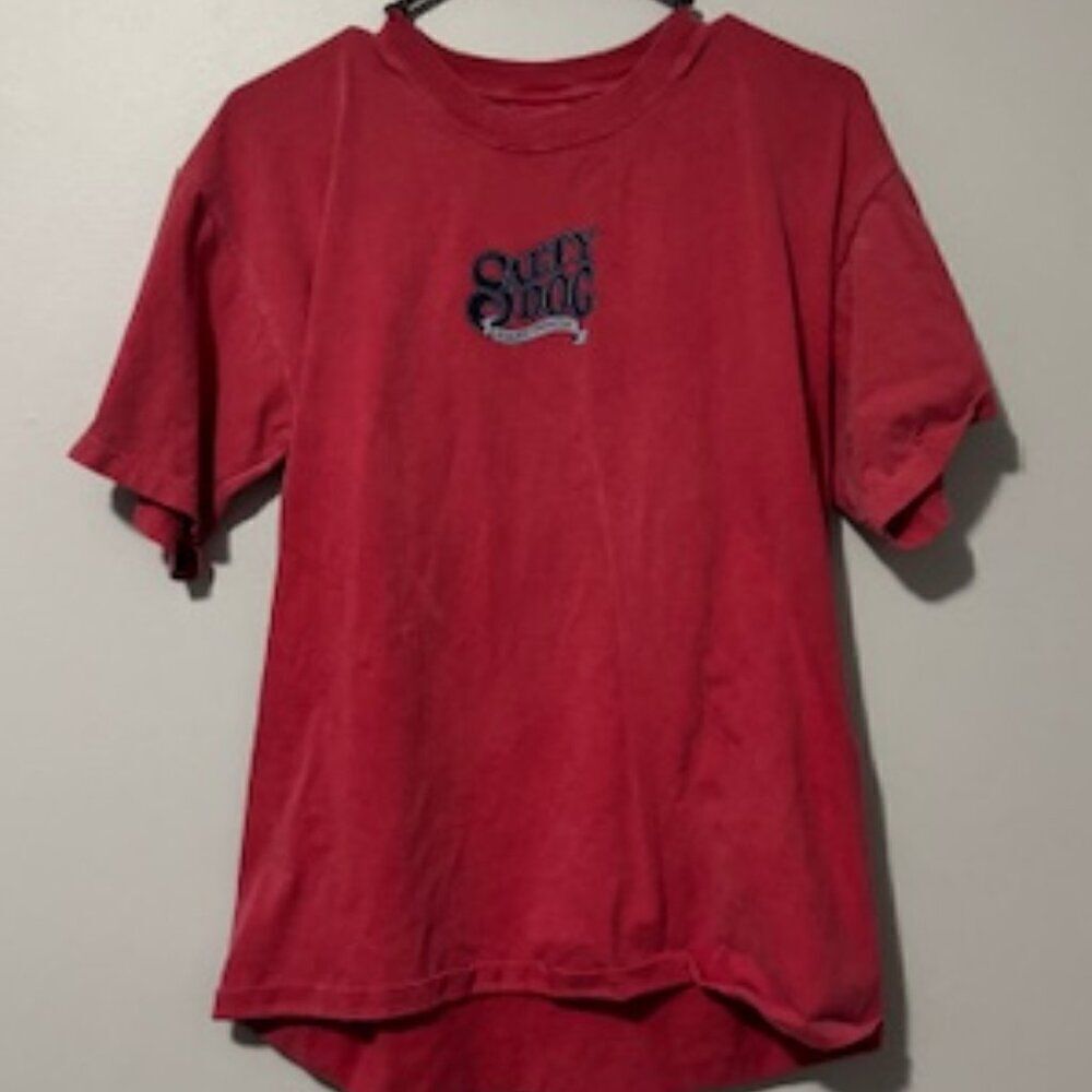 USED Men's Authentic Present Short Sleeve Shirt Salty Dog Color Red Size Medium